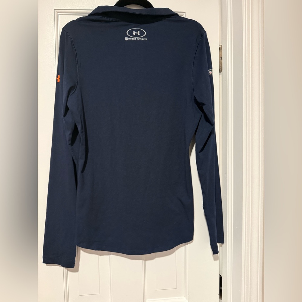 Under Armour Chicago Bears 1/4 Zip Pullover Navy Women’s Medium NWT - Picture 5 of 7